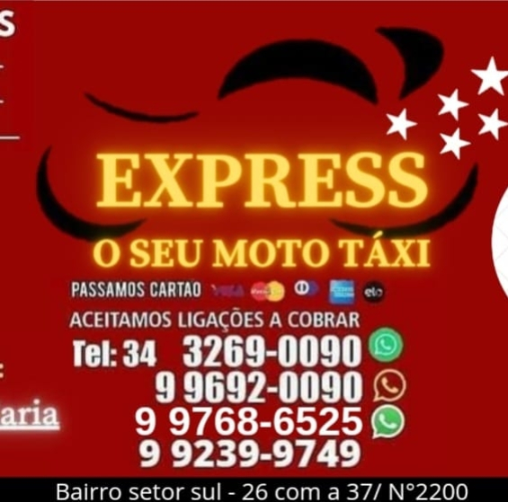 Moto taxi Express Ituiutaba Mg 