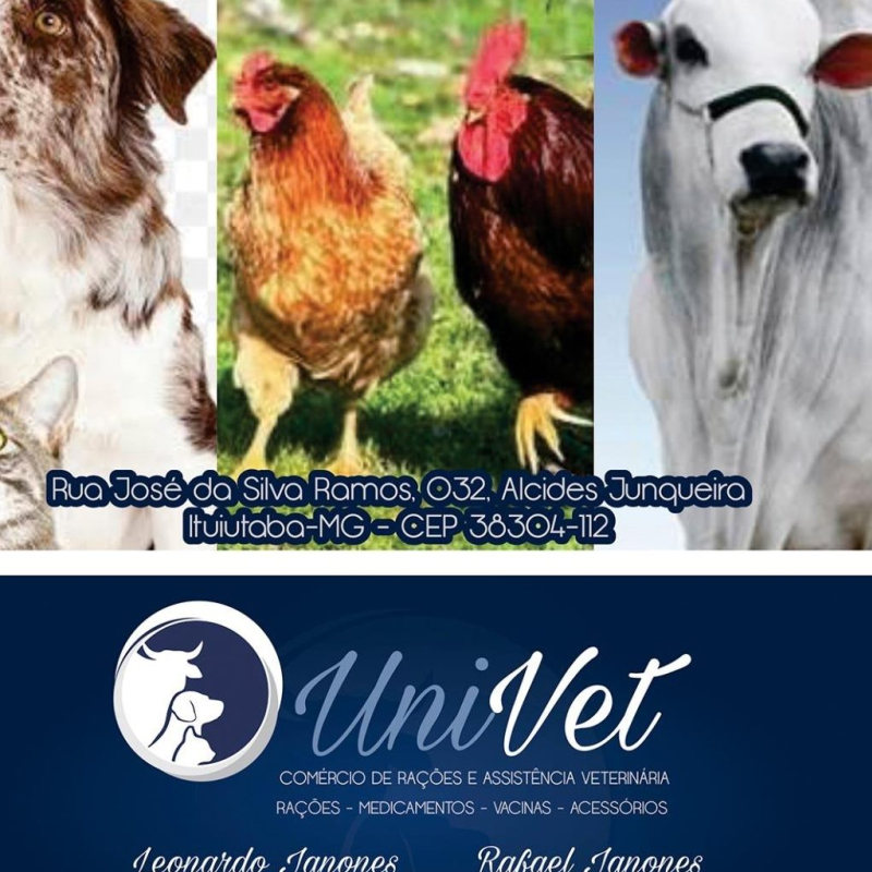 UniVet Comércio de Rações e Assistência Veterinária  Ituiutaba MG
